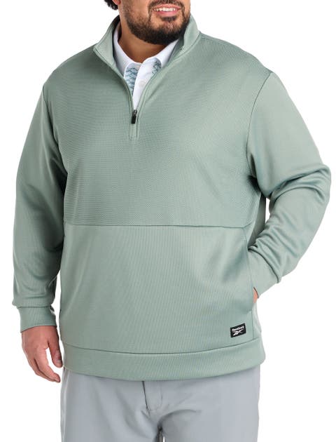 Big & Tall Performance Double-Knit 1/4-Zip Pullover