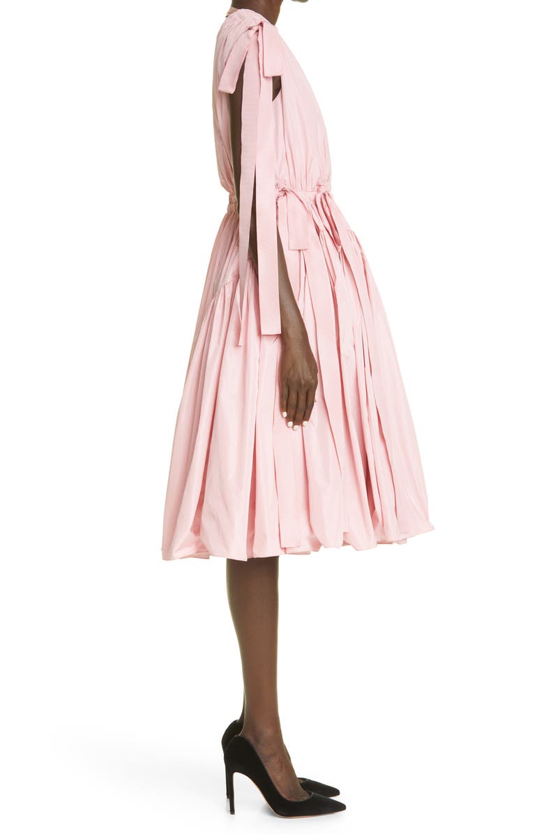 McQueen Alexander McQueen Taffeta Fit & Flare Dress, Alternate, color, 