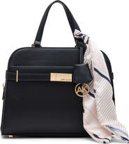 Anne Klein Medium Satchel with Scarf