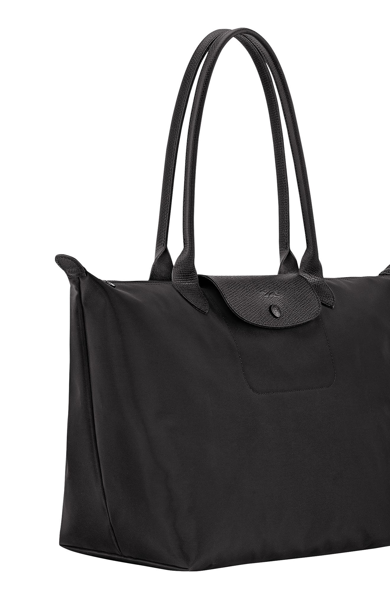 Longchamp Large Le Pliage One Nylon Shoulder Tote, Alternate, color, Black