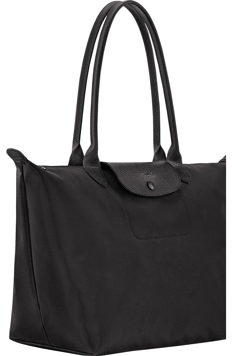 Longchamp Large Le Pliage One Nylon Shoulder Tote, Alternate, color, Black