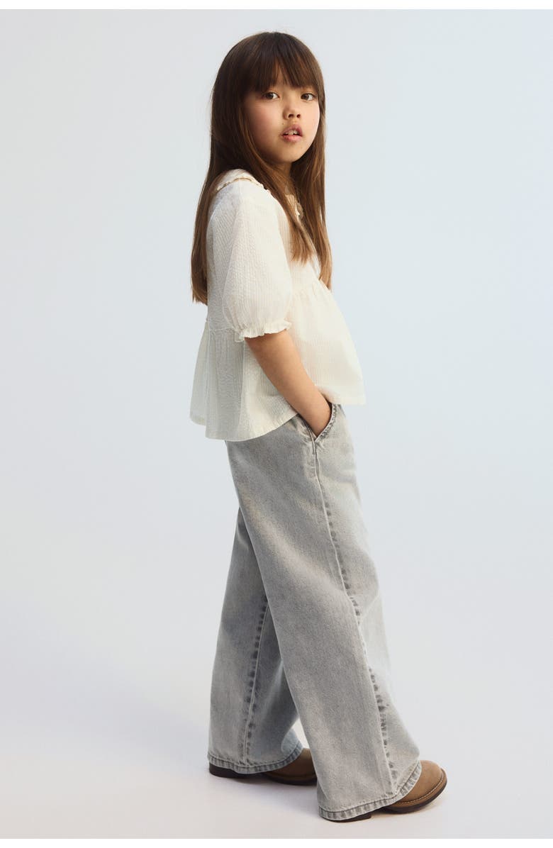 H&M Denim Joggers, Alternate, color, Washed Gray