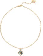 Kurt Geiger London Square Stone Eagle Pendant Necklace