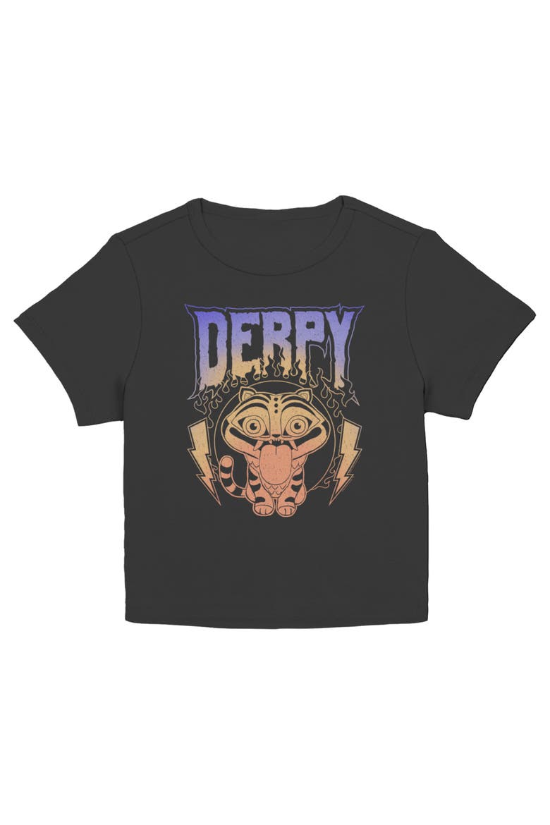 Junior's KPop Demon Hunters Bold Depry Logo  Graphic T-Shirt, Main, color, Black