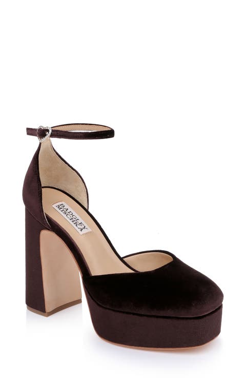 Jayda Ankle Strap Platform Pump