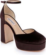 Badgley Mischka Collection Jayda Ankle Strap Platform Pump