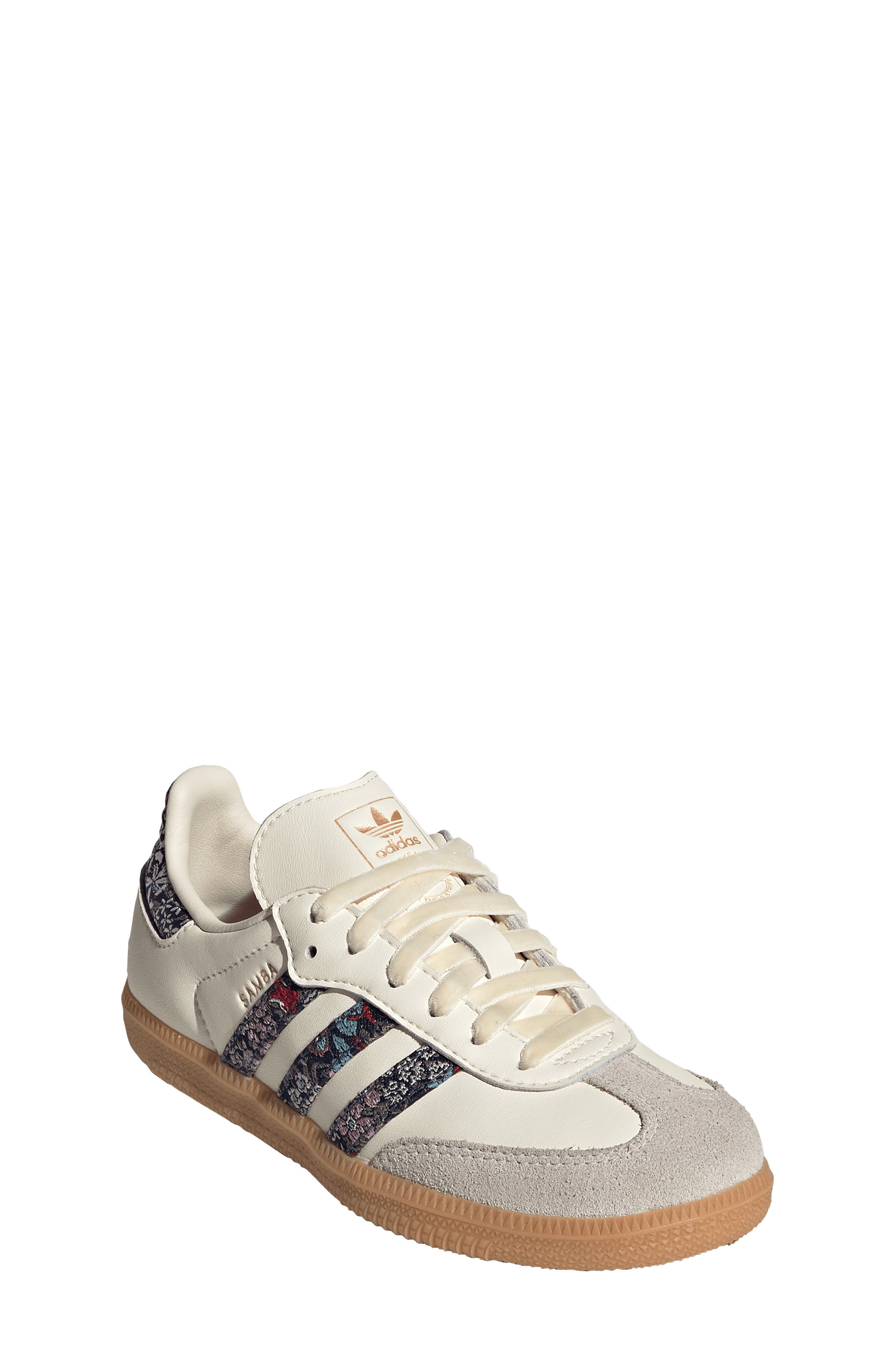 x Liberty London Kids' Samba OG Sneaker, Main, color, CREAM/ MAGENTA/ TALC