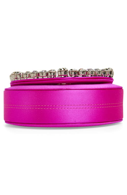L'alingi Mini Lily Satin Clutch In Hot Pink