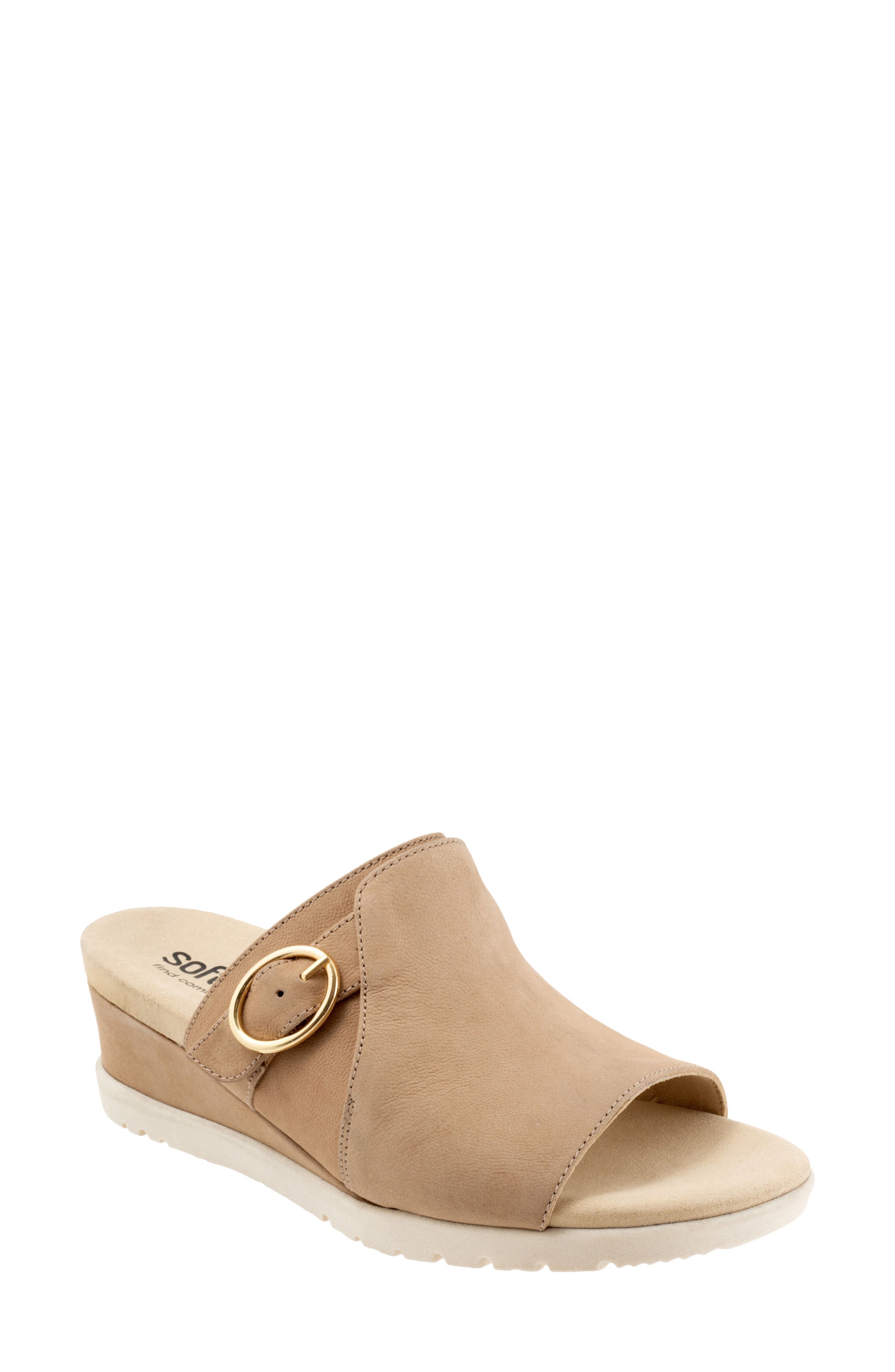 Newberry Platform Wedge Slide Sandal, Main, color, BEIGE NUBUCK
