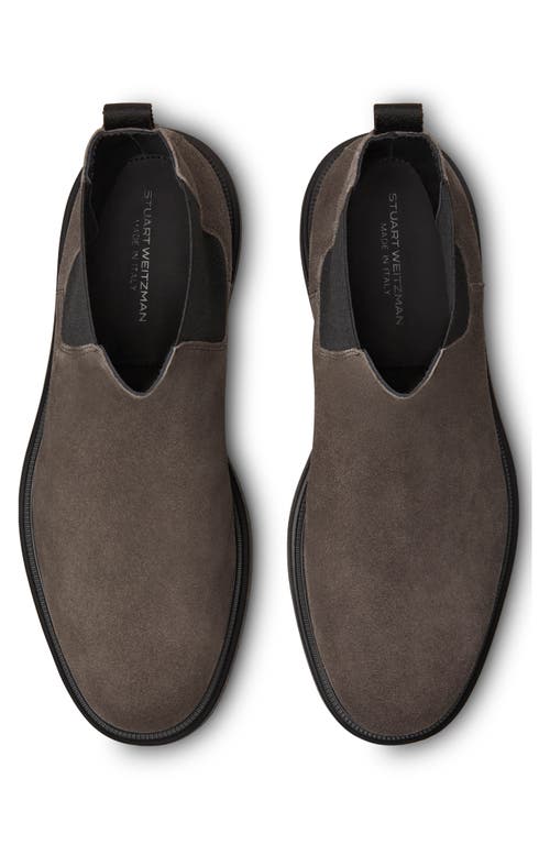 Stuart Weitzman Amos Chelsea Boot In Grey.