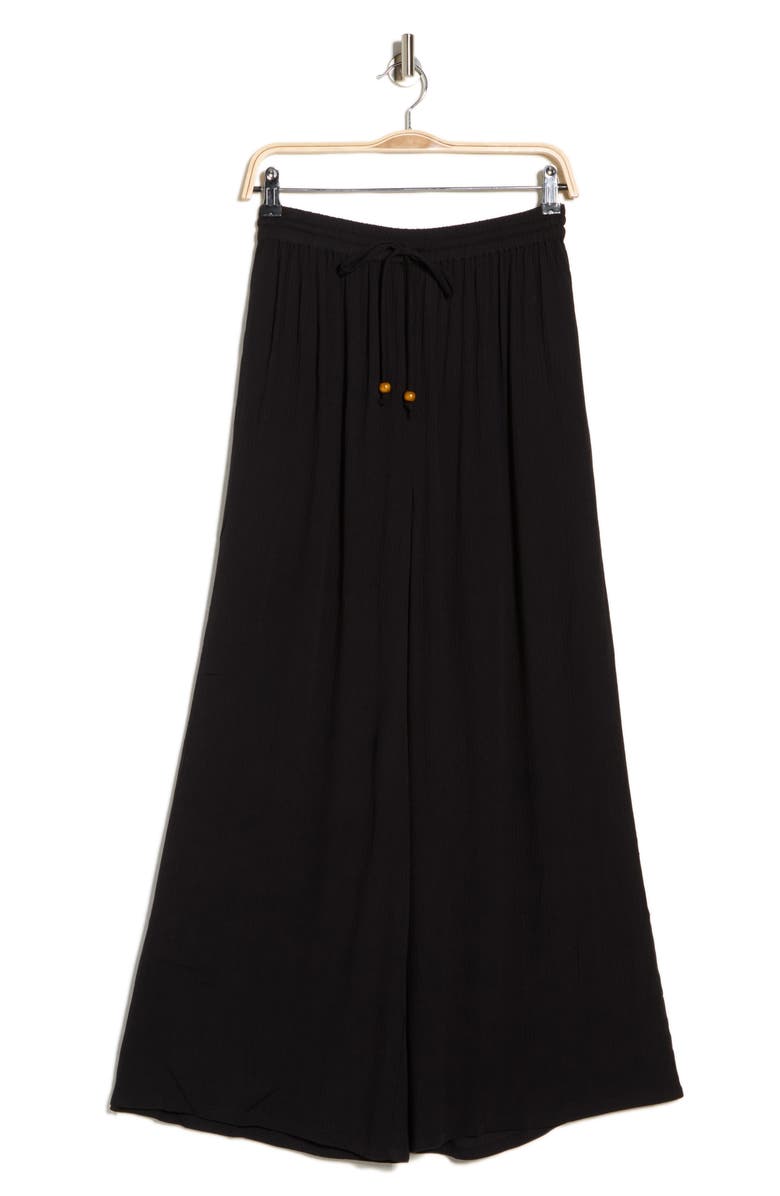 NORDSTROM RACK Easy Gauze Cover-Up Pants, Main, color, Black