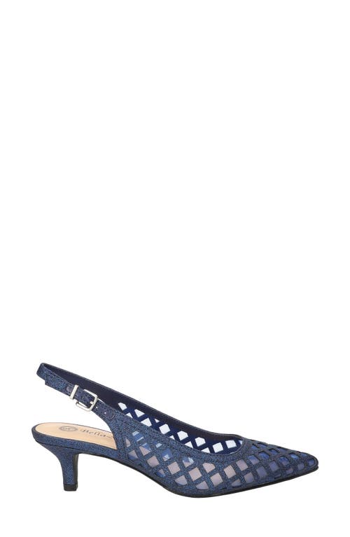 Bella Vita Noel Slingback Pointed Toe Pump In Blue