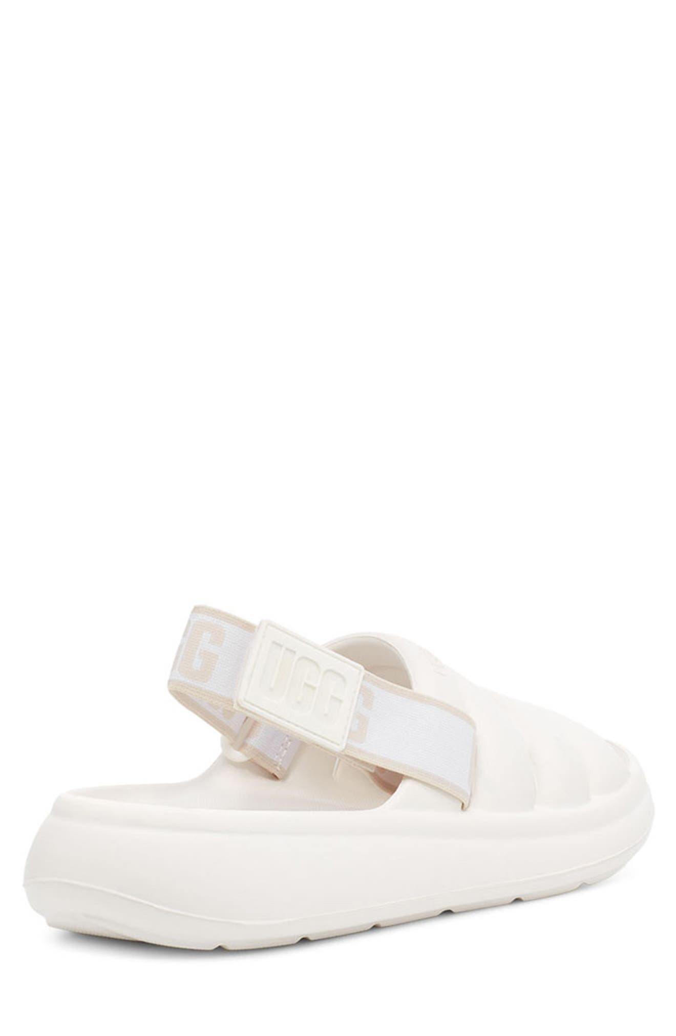 UGG Sport Yeah Slingback Sandal, Alternate, color, BRIGHT WHITE