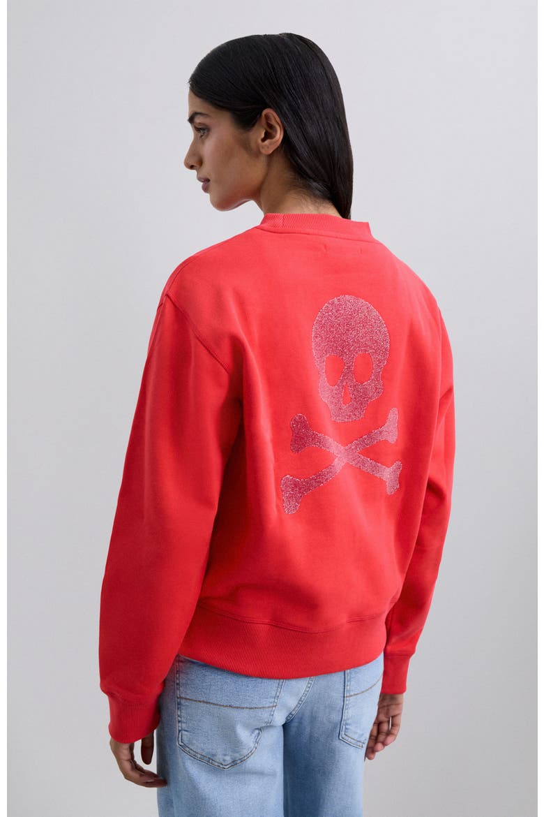 Caviarskull Sweater, Alternate, color, Coral
