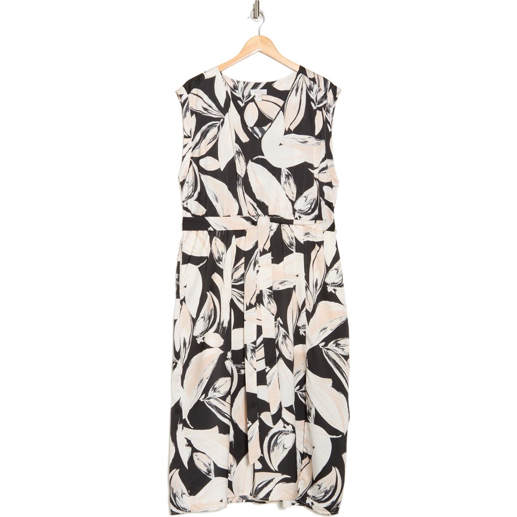 Nordstrom Rack Sleeveless Tie Waist Midi Dress