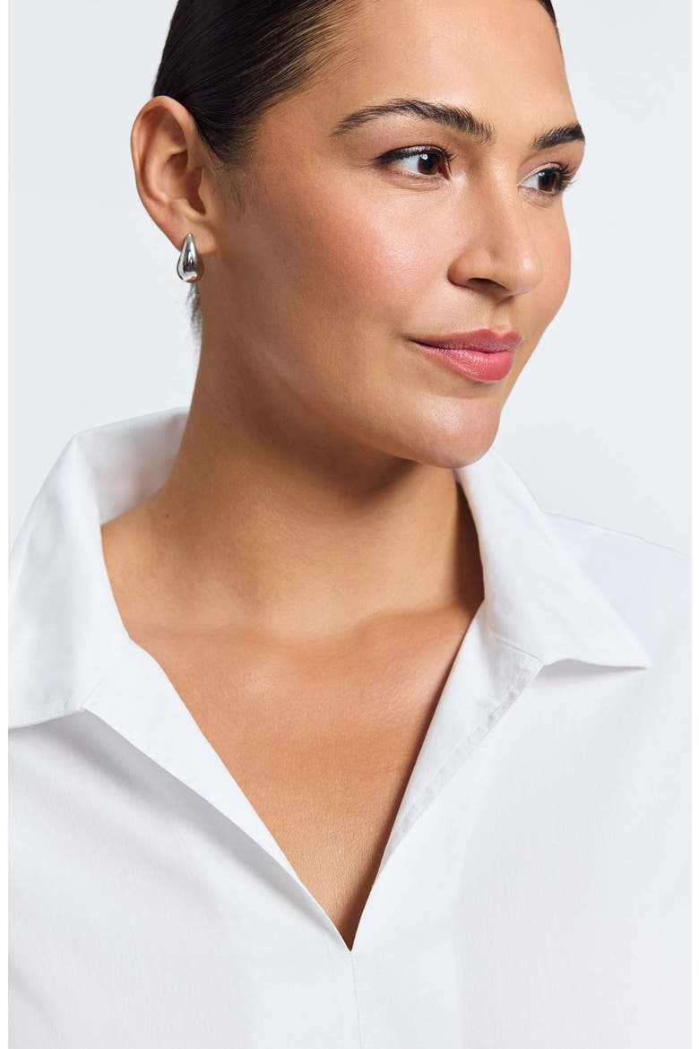 Agnes Non-Iron Long Sleeve Blouse, Alternate, color, WHITE