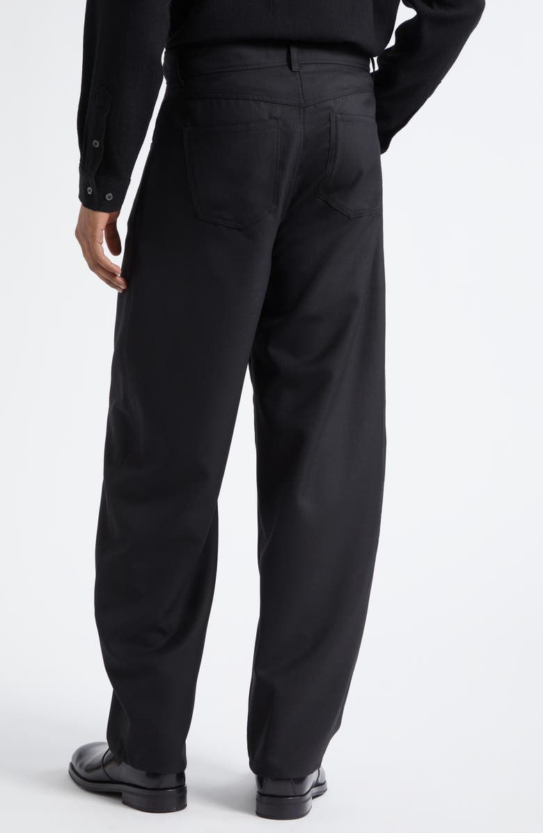 Séfr Gino Barrel Leg Trousers, Alternate, color, Fine Black Wool