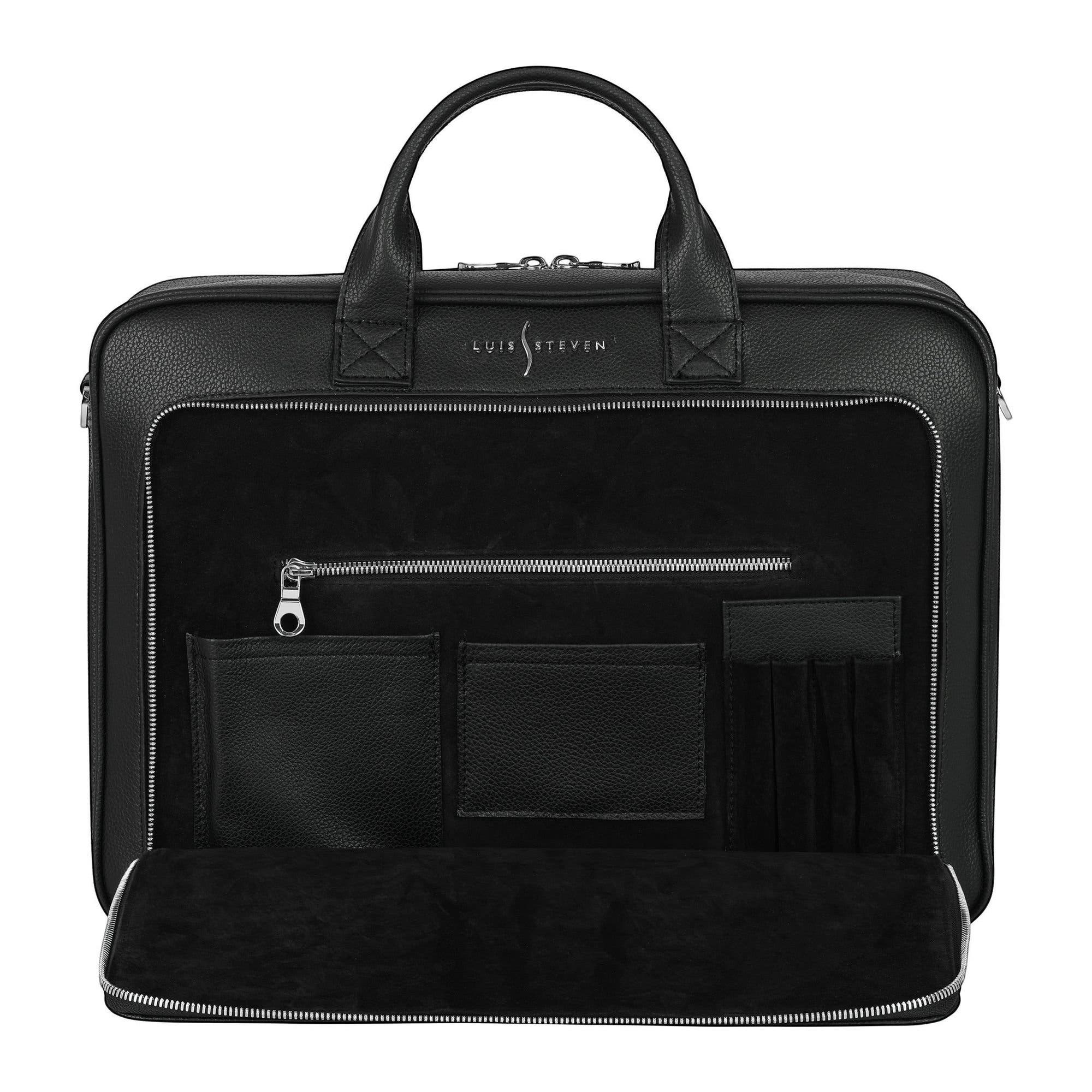 Laptop Briefcase, Alternate, color, Black