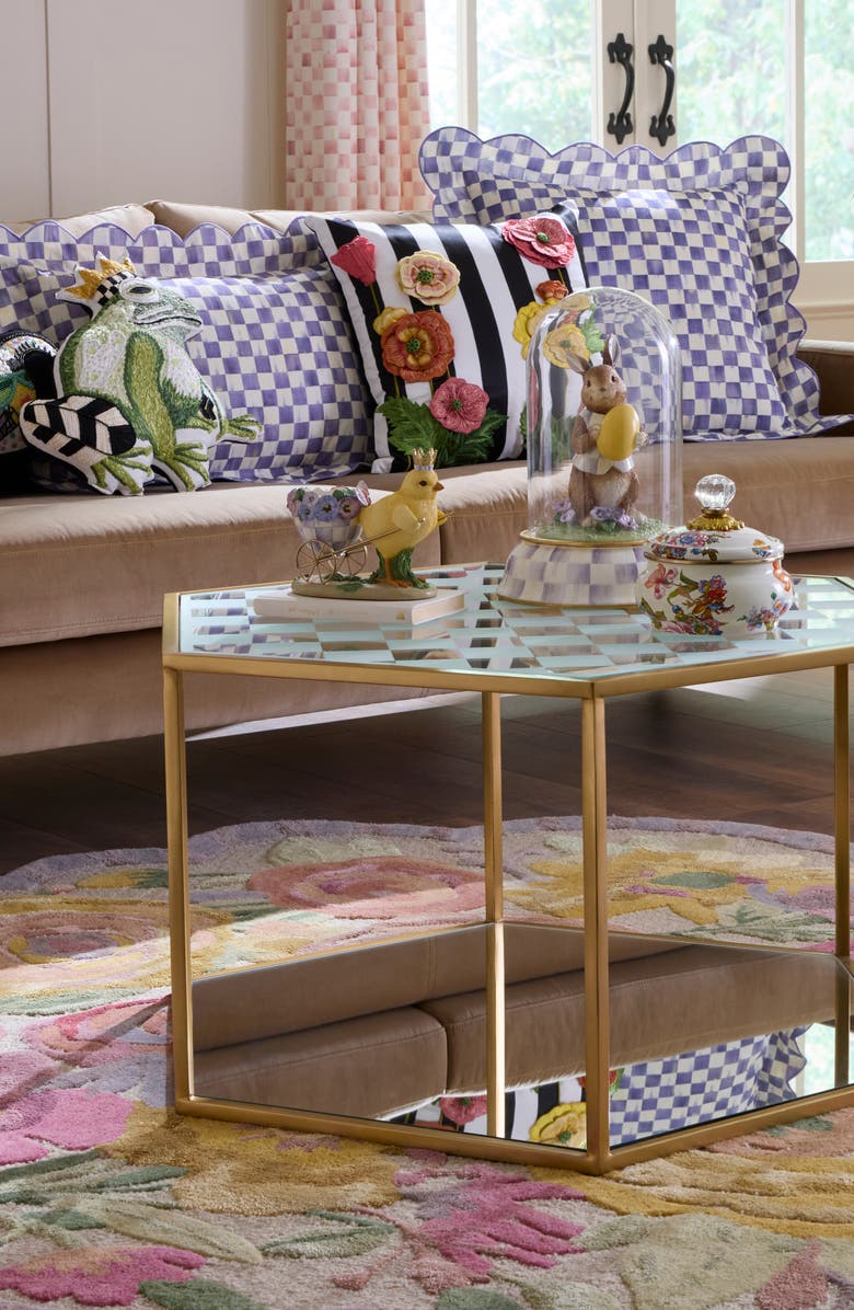 MACKENZIE CHILDS Spring Bouquet Throw Pillow, Alternate, color, White