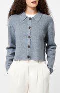 French Connection Ellie Collared Crop Cardigan