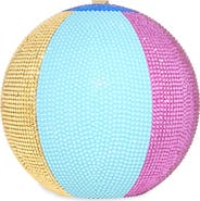 JUDITH LEIBER COUTURE Colorblock Beach Ball Crystal Sphere Clutch