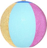 JUDITH LEIBER COUTURE Colorblock Beach Ball Crystal Sphere Clutch