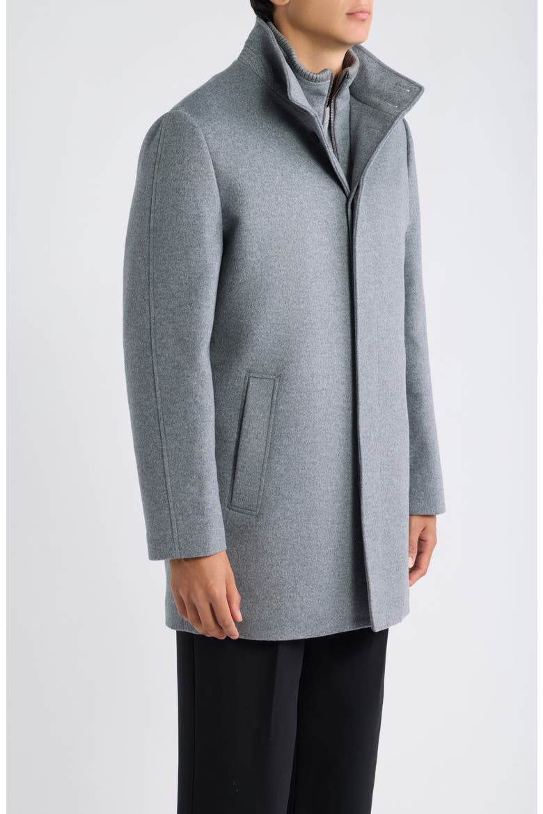 Mont Royal Insulated Wool & Cashmere Jacket with Bib, Alternate, color, LIGHT GREY