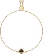 Kate Spade New York enamel spade charm slider bracelet