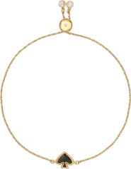 Kate Spade New York enamel spade charm slider bracelet