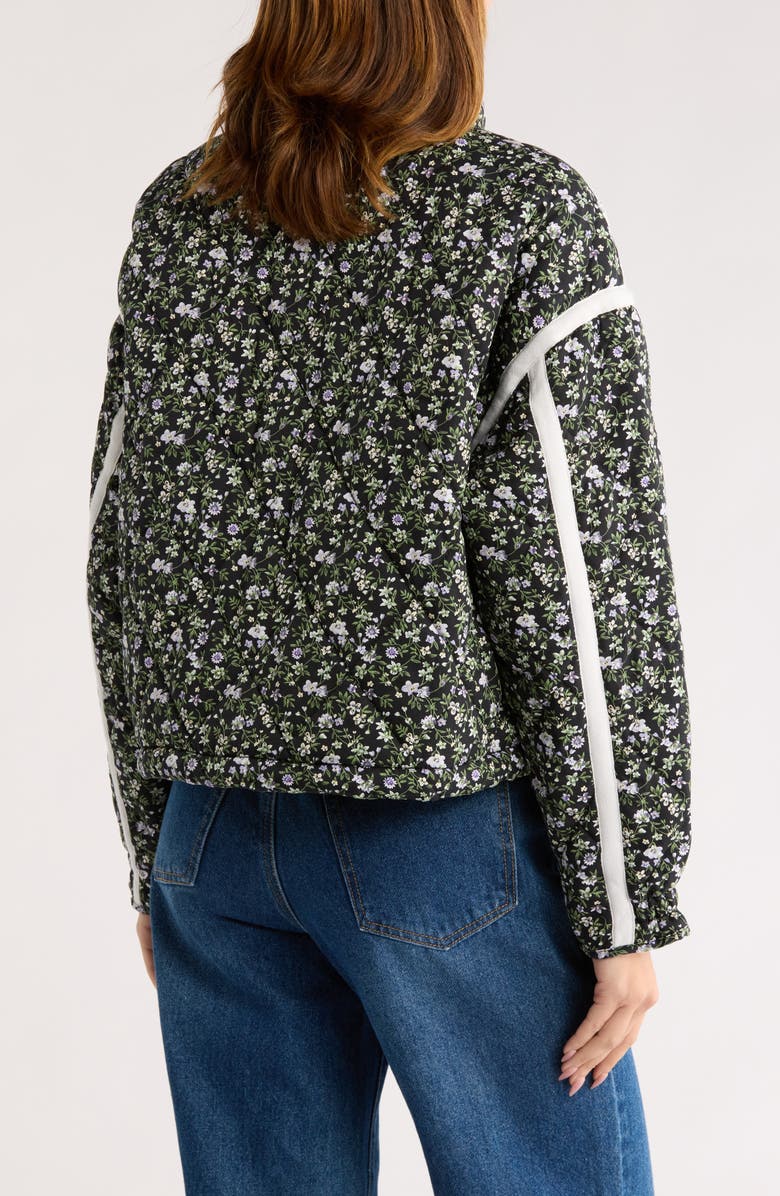 BLANKNYC Cropped Quilted Jacket, Alternate, color, Night Garden