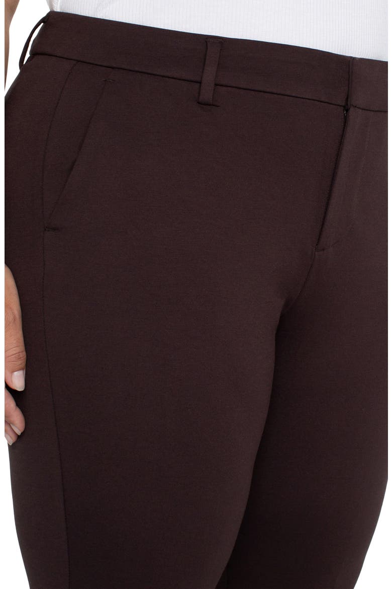 Liverpool Kelsey Ponte Knit Trousers, Alternate, color, JAVA