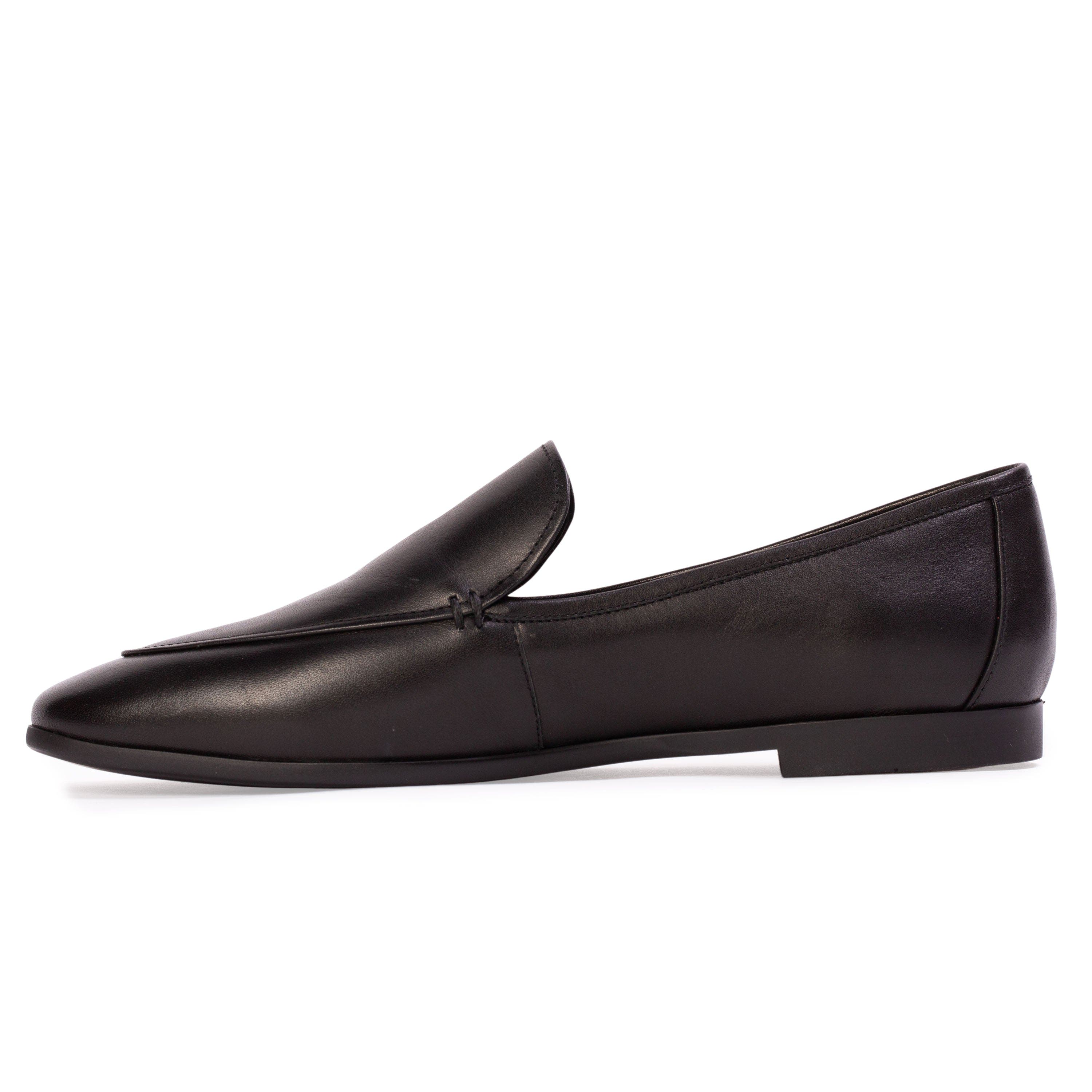 Allie Leather Loafer, Alternate, color, Black Leather