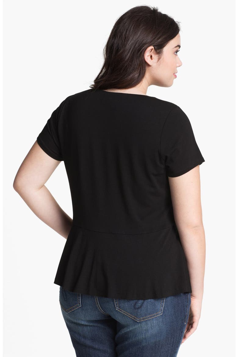 Peplum Top, Alternate, color, RICH BLACK
