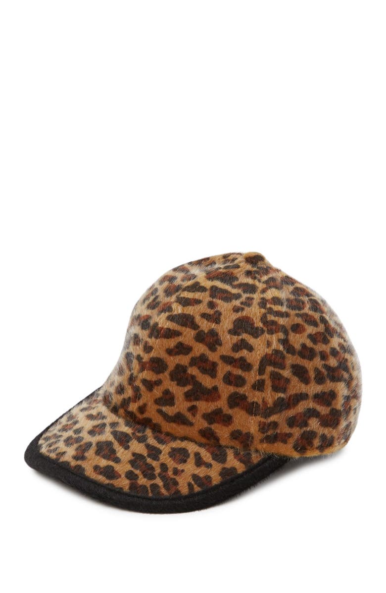 August Hat Faux Calf Hair Baseball Cap, Main, color, 
