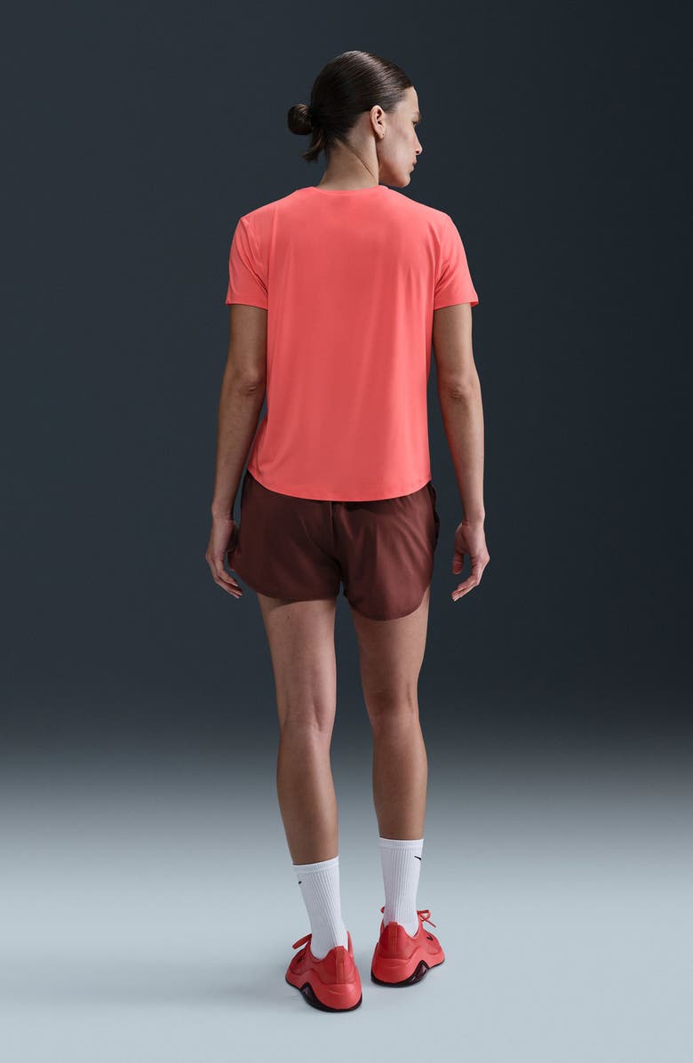 Nike One Classic Dri-FIT Training Top, Alternate, color, Coral/ Black