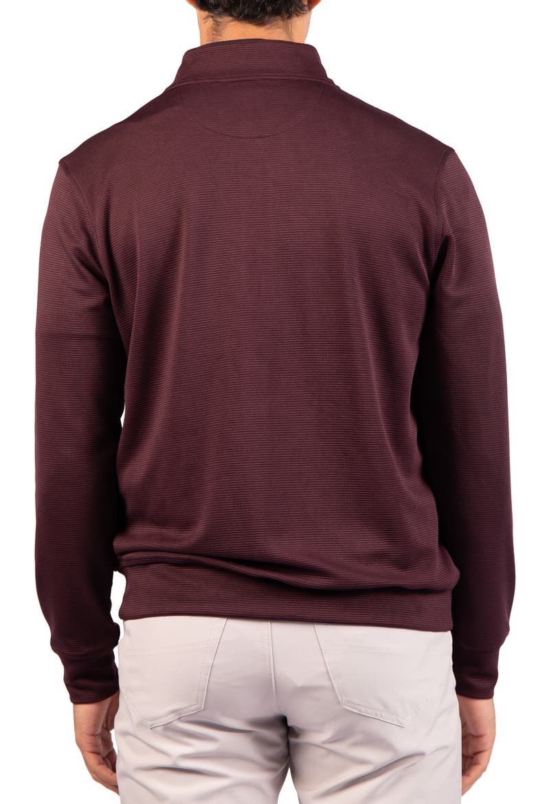 Ottoman Rib Quarter Zip Sweater, Alternate, color, BURGUNDY