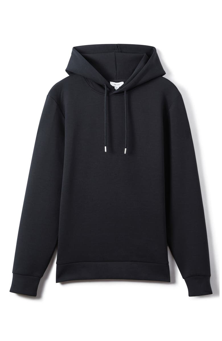 Reiss Fabien Double Knit Hoodie, Alternate, color, Navy Blue
