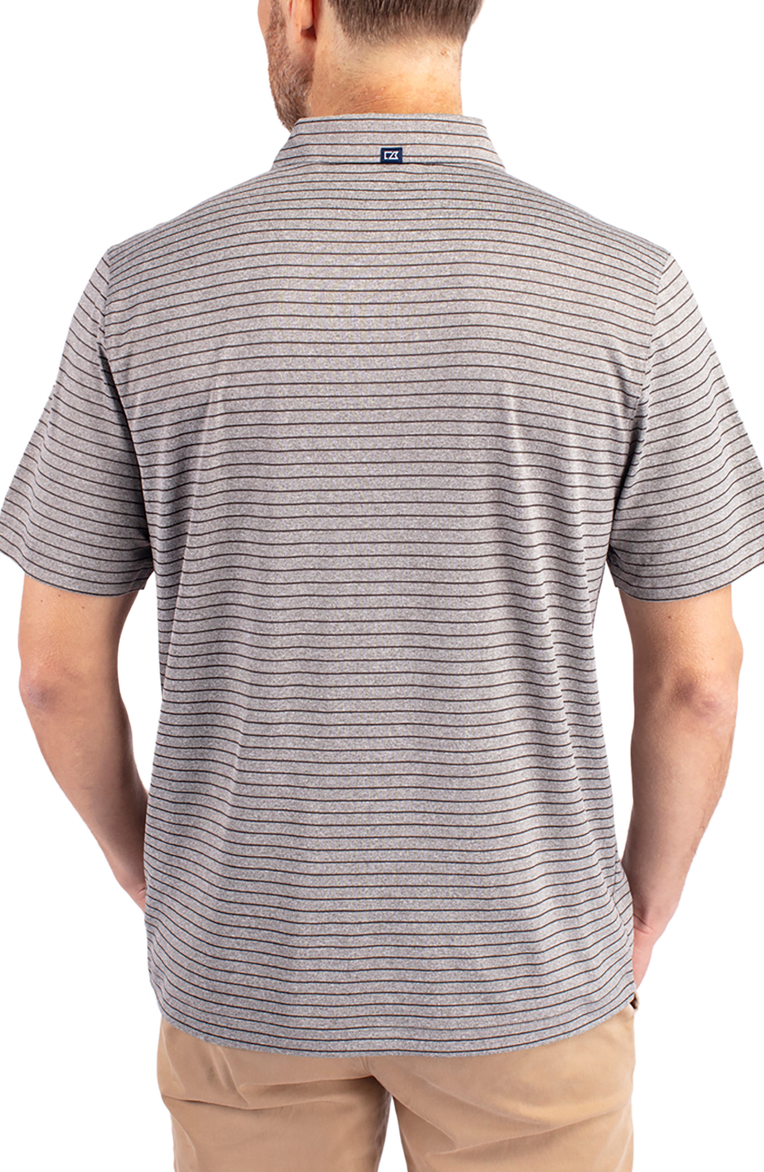 Forge Heather Stripe Recycled Blend Polo - image 2