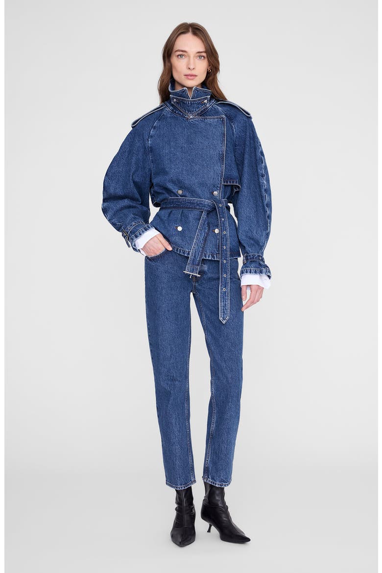 Pascale Trench, Alternate, color, Clean Indigo