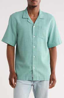Dobby Grid Camp Shirt