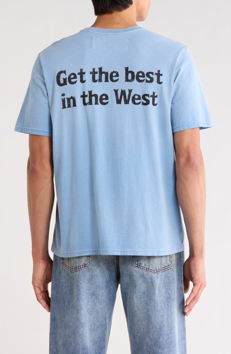 ONE OF THESE DAYS Best in the West Graphic T-Shirt, Alternate, color, Light Blue
