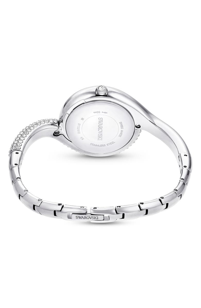 Swarovski Dextera Asymmetric Bracelet Watch, 29mm, Alternate, color, Silver
