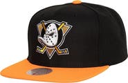 Mitchell & Ness Men's Mitchell & Ness Black Anaheim Ducks Core Team Ground 2.0 Snapback Hat