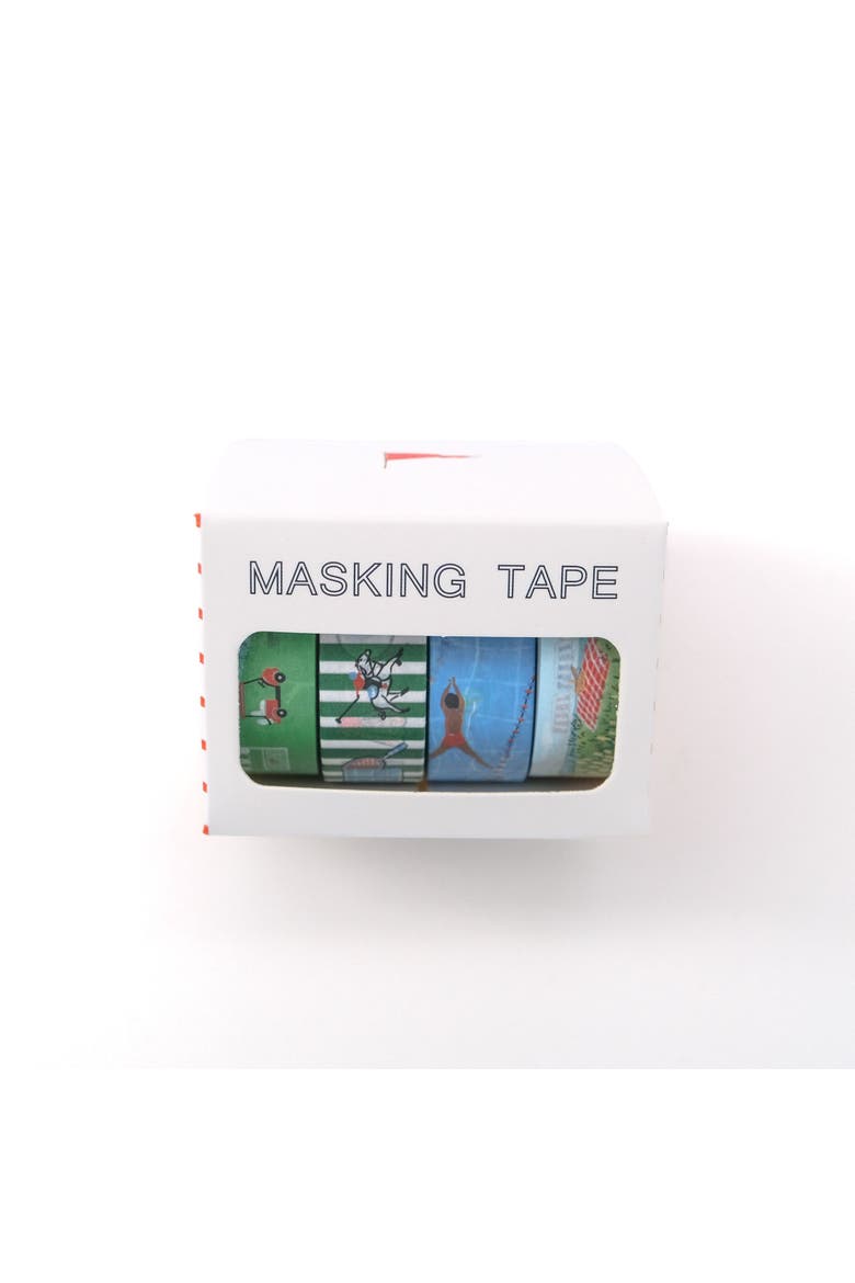 Summer Club Everyday Masking Tape - 4ct Rolls, Assorted, Alternate, color, Multi-Pack