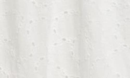 & OTHER STORIES & OTHER STORIES PUFF SLEEVE ORGANIC COTTON EYELET DRESS