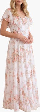 Needle & Thread Summer's Rose Georgette Ankle Gown