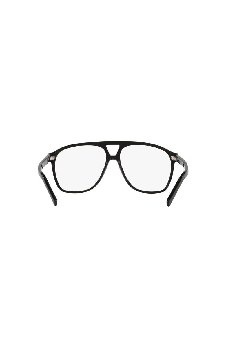 Saint Laurent 58mm Pilot optical glasses, Alternate, color, Black