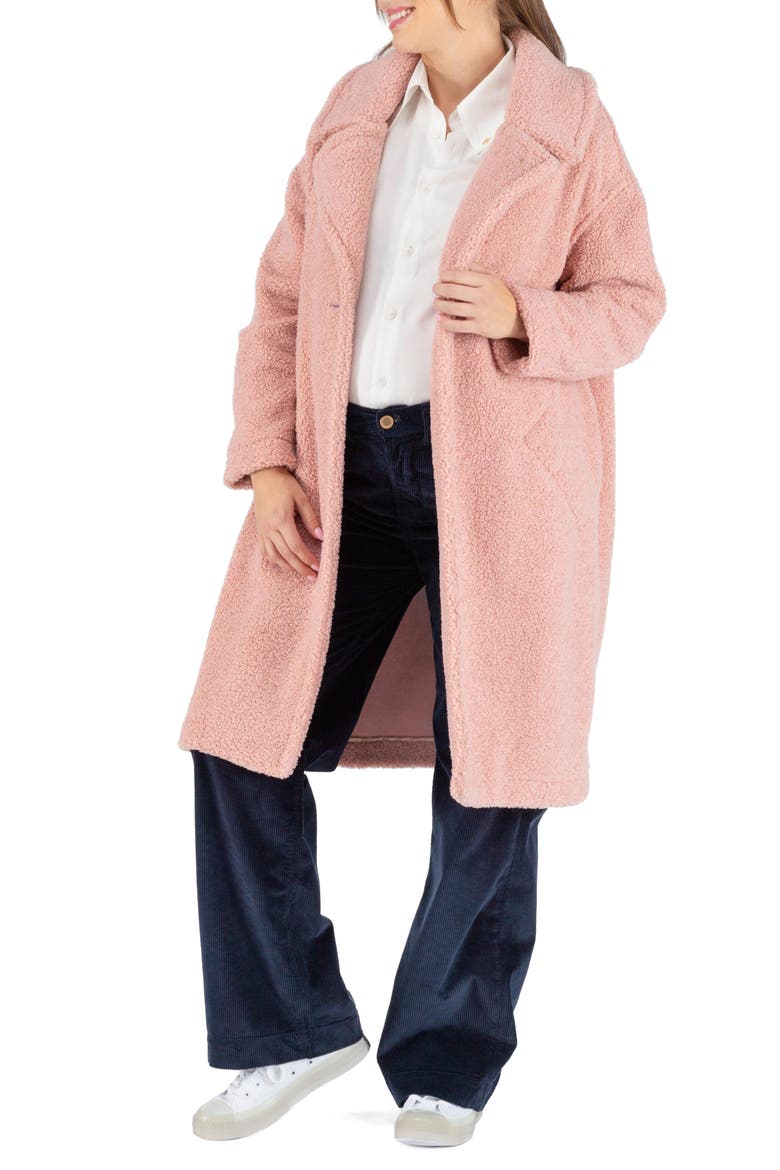 Léonie Long pregnancy coat, Main, color, PINK