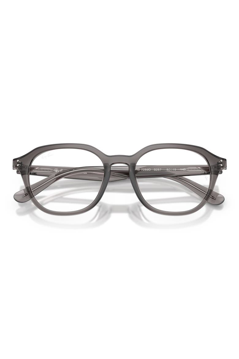 52mm Square Optical Glasses, Alternate, color, GREY