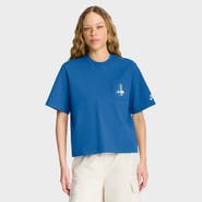 Nike Women's Nike Blue Detroit Lions Rewind Pocket Boxy T-Shirt